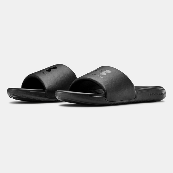 Under Armour Slides Size 8 NEW Black Mens UA - Picture 3 of 6
